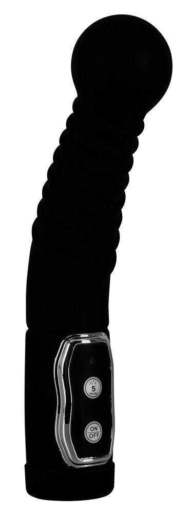 Чёрный стимулятор простаты с ротацией Prostate Twister - 20 см. - 0