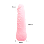 Удлиняющая насадка на пенис с расширением в основании - 18 см. - 1