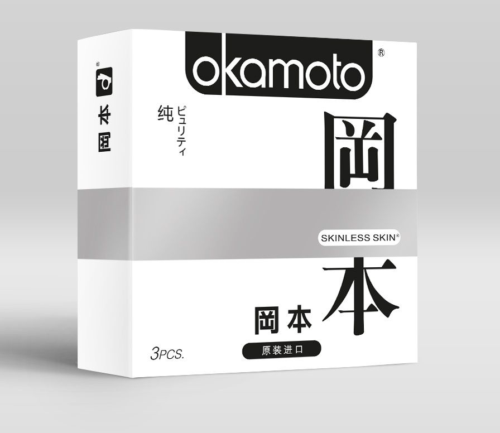 Презервативы OKAMOTO Skinless Skin Purity - 3 шт. - 0