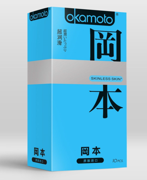 Презервативы в обильной смазке OKAMOTO Skinless Skin Super lubricative - 10 шт - 0
