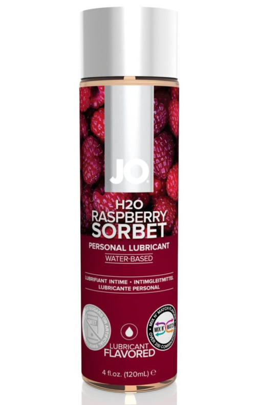 Лубрикант на водной основе с ароматом малины JO Flavored Raspberry Sorbet - 120 мл. - 0