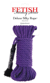 Фиолетовая веревка для фиксации Deluxe Silky Rope - 9,75 м. - 0
