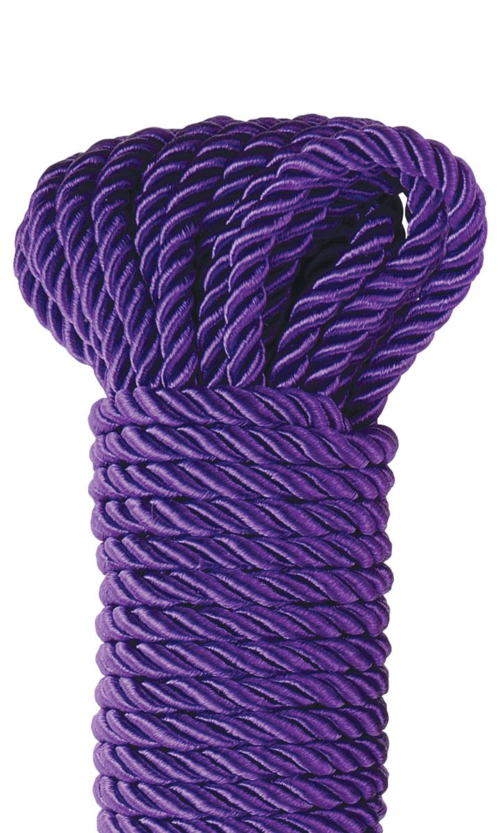 Фиолетовая веревка для фиксации Deluxe Silky Rope - 9,75 м. - 2