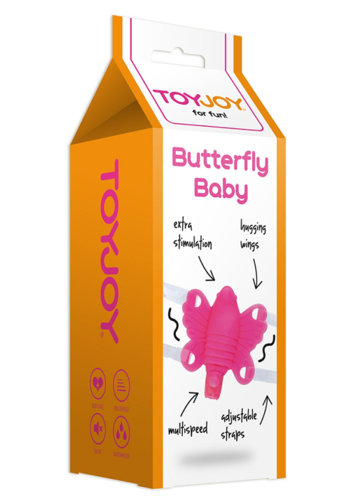 Розовая клиторальная бабочка Butterfly Baby - 1