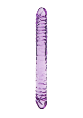 Фиолетовый двухголовый фаллоимитатор TWICE AS NICE - 29 см. - 0
