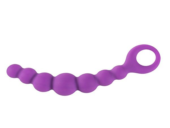 Фиолетовая анальная цепочка Bubble-Chain - 15 см. - 0
