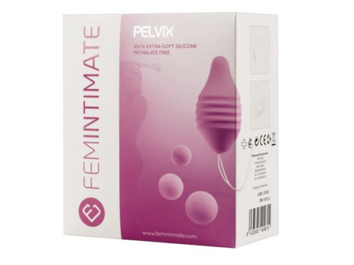 Набор для интимных тренировок Pelvix Concept: контейнер и 3 шарика - 0