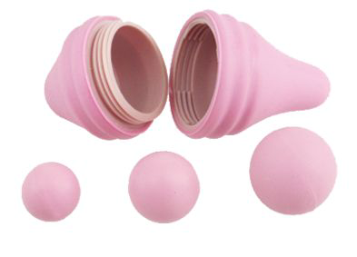Набор для интимных тренировок Pelvix Concept: контейнер и 3 шарика - 3
