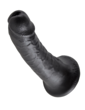 Чёрный фаллоимитатор с присоской 6 Cock - 15,2 см. - 1