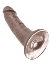 Коричневый фаллоимитатор на присоске 6 Cock - 15,2 см. - 2
