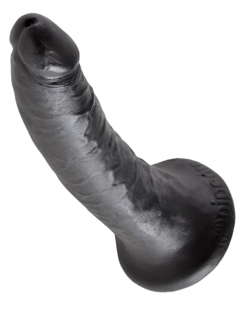 Чёрный фаллоимитатор с присоской 7 Cock - 17,8 см. - 1