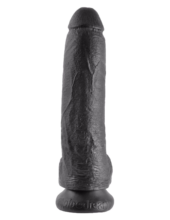 Чёрный фаллоимитатор 9 Cock with Balls - 22,9 см. - 0