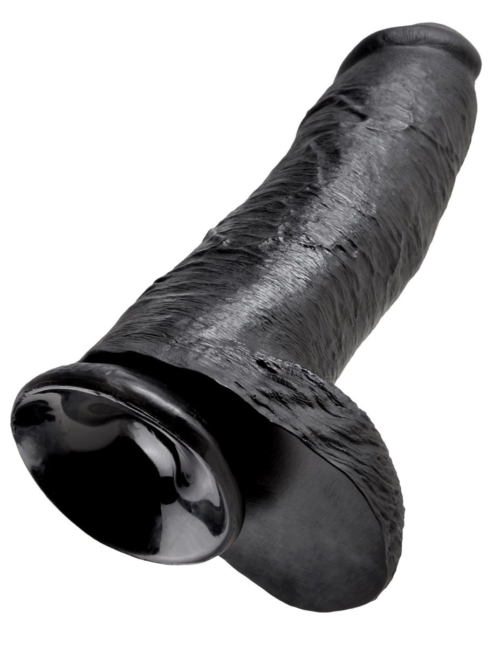 Чёрный фаллоимитатор-гигант 12 Cock with Balls - 30,5 см. - 2