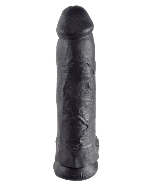 Чёрный фаллоимитатор-гигант 12 Cock with Balls - 30,5 см. - 0