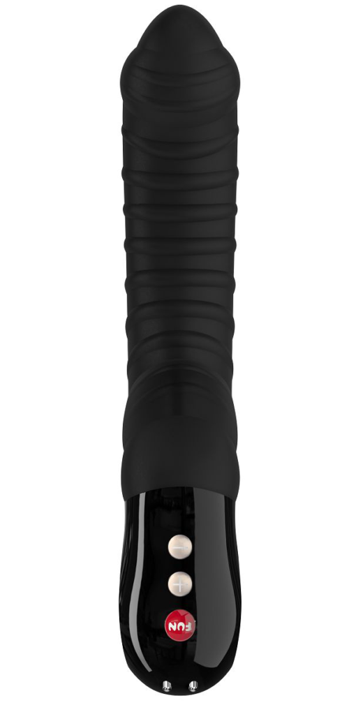Элегантный чёрный перезаряжаемый вибратор TIGER G5 - 21,5 см. - 1