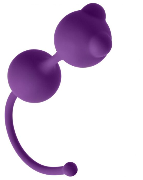 Фиолетовые вагинальные шарики Emotions Foxy - 0