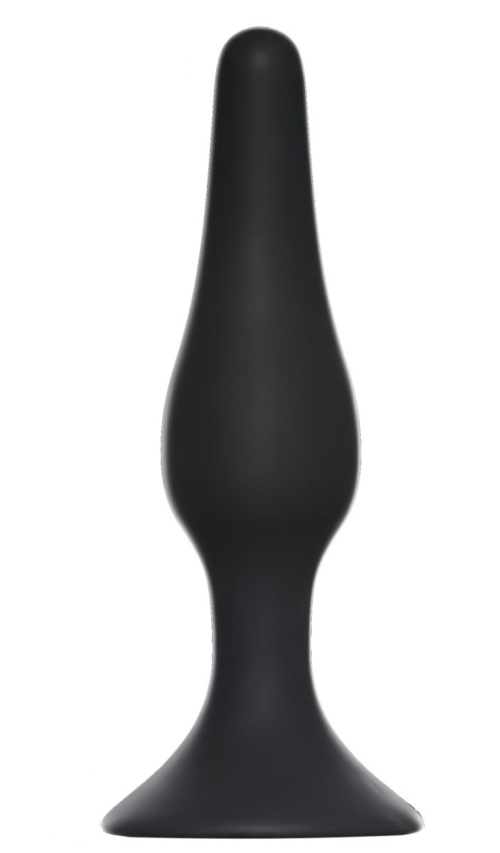 Чёрная анальная пробка Slim Anal Plug XL - 15,5 см. - 0