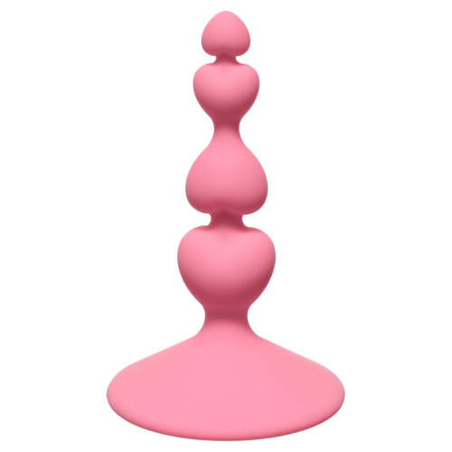 Розовая анальная пробка Sweetheart Plug Pink - 10 см. - 0