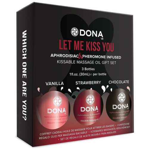 Подарочный набор массажных масел DONA Let me kiss you - 1