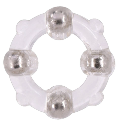 Эрекционное кольцо Stud Ring с бусинами - 0