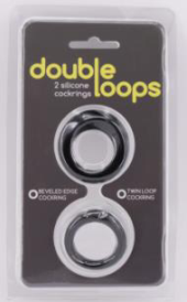 Набор из 2 эрекционных колец Double Loops - 0