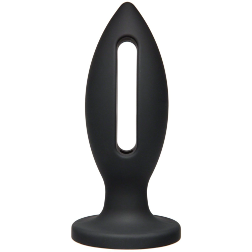 Чёрная анальная пробка Kink Wet Works Lube Luge Premium Silicone Plug 6 - 15,2 см. - 0