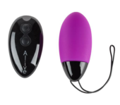 Фиолетовое виброяйцо Magic egg с пультом управления - 0