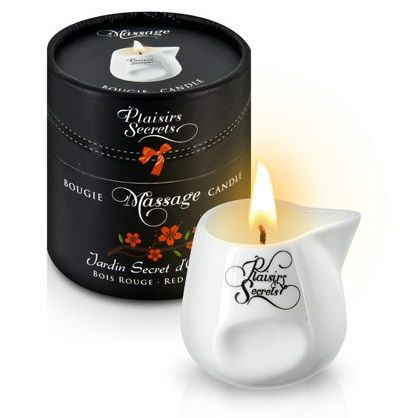 Массажная свеча с ароматом красного дерева Jardin Secret D orient Bois Roug - 80 мл. - 0
