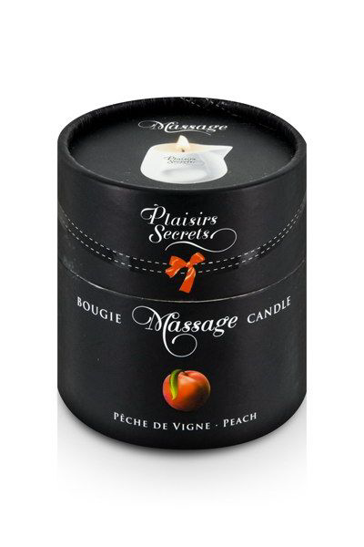 Массажная свеча с ароматом персика Bougie Massage Gourmande Pêche - 80 мл. - 1