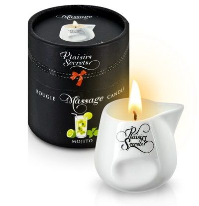 Массажная свеча с ароматом мохито Bougie de Massage Mojito - 80 мл. - 0