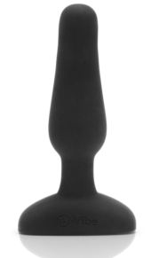 Анальная вибропробка чёрного цвета NOVICE REMOTE CONTROL PLUG BLACK - 10,2 см. - 7