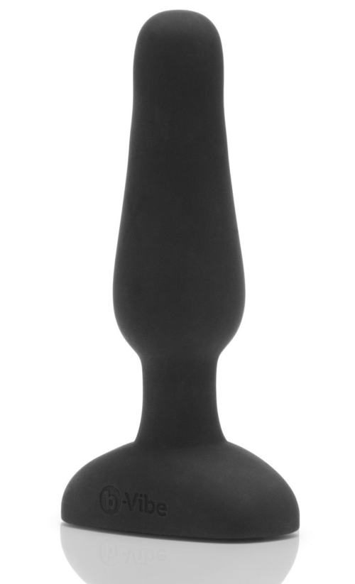 Анальная вибропробка чёрного цвета NOVICE REMOTE CONTROL PLUG BLACK - 10,2 см. - 0