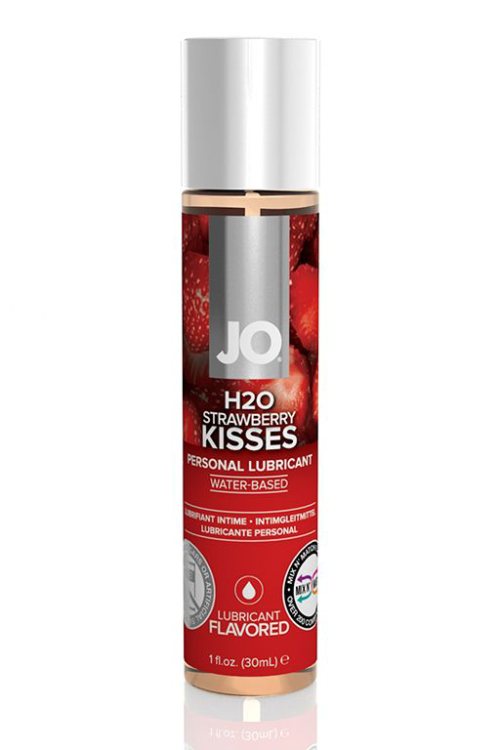 Смазка с ароматом клубники JO Flavored Strawberry Kiss - 30 мл. - 0