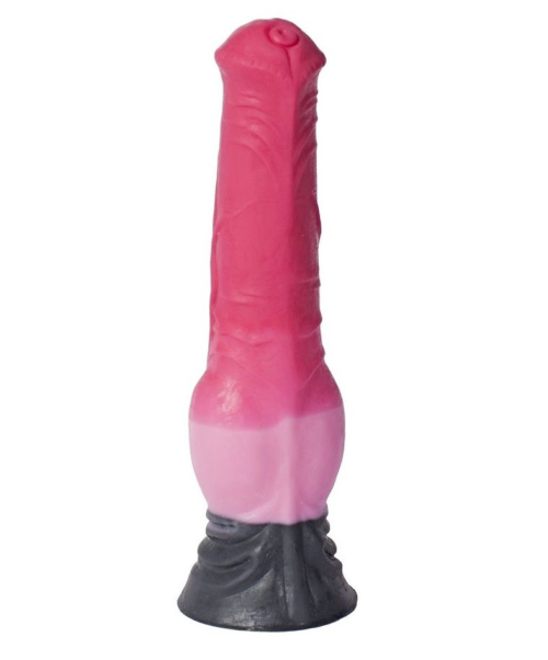 Розовый фаллоимитатор Пони - 24,5 см. - 0