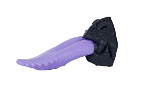 Фиолетовый стимулятор Язык дракона - 20,5 см. - 0