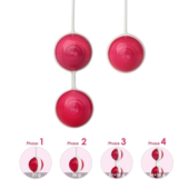 Красные вагинальные шарики Z Beads-Ruby в силиконовых корпусах - 3