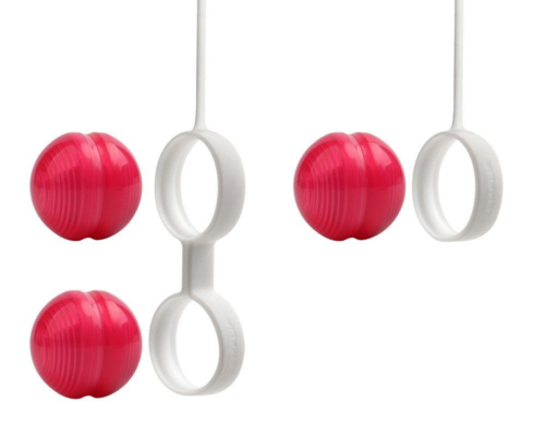 Красные вагинальные шарики Z Beads-Ruby в силиконовых корпусах - 4