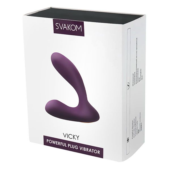 Фиолетовый стимулятор простаты с вибрацией Vicky Violet - 1