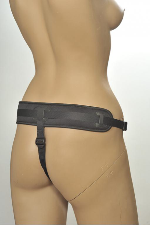 Чёрные трусики с плугом Kanikule Strap-on Harness Anatomic Thong - 2