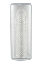 Прозрачная закрытая насадка с шишечками - 14,5 см. - 1