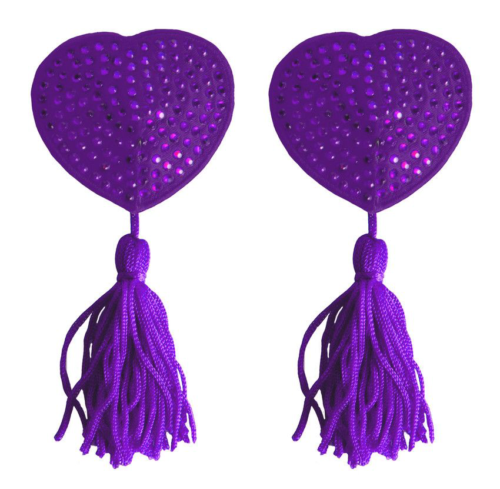 Фиолетовые пестисы-сердечки Tassels Heart - 0