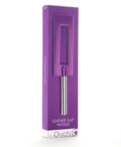 Фиолетовая шлёпалка Leather Gap Paddle - 35 см. - 1