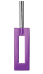 Фиолетовая шлёпалка Leather Gap Paddle - 35 см. - 0