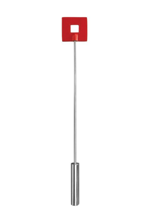 Красная шлёпалка Leather Square Tiped Crop с наконечником-квадратом - 56 см. - 0