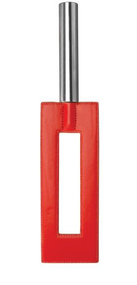 Красная шлёпалка Leather Gap Paddle - 35 см. - 0