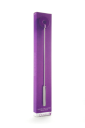 Фиолетовая шлёпалка Leather Circle Tiped Crop с наконечником-кругом - 56 см. - 1