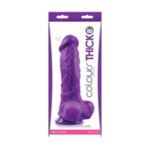 Фиолетовый фаллоимитатор Pleasures Thick 8 Dildo - 23,8 см. - 1