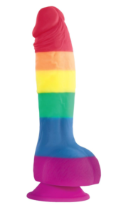 Радужный фаллоимитатор Pride Edition 6 Dildo - 21 см. - 0