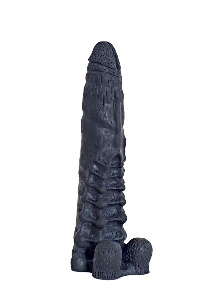 Чёрный фаллоимитатор-гигант Аватар - 31 см. - 2