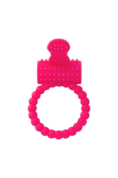Розовое силиконовое виброкольцо A-toys - 1
